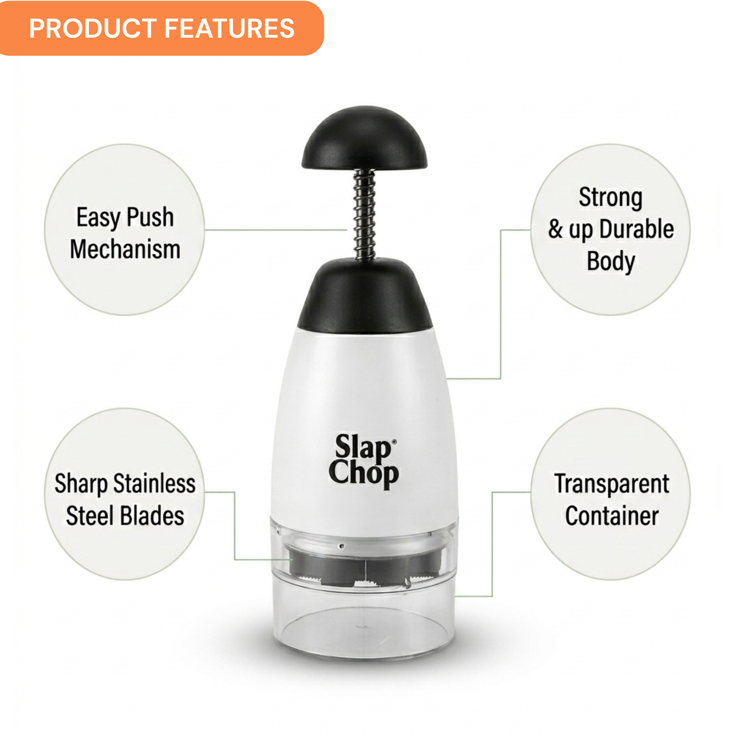 Smart HandPress Garlic & Vegetable Chopper