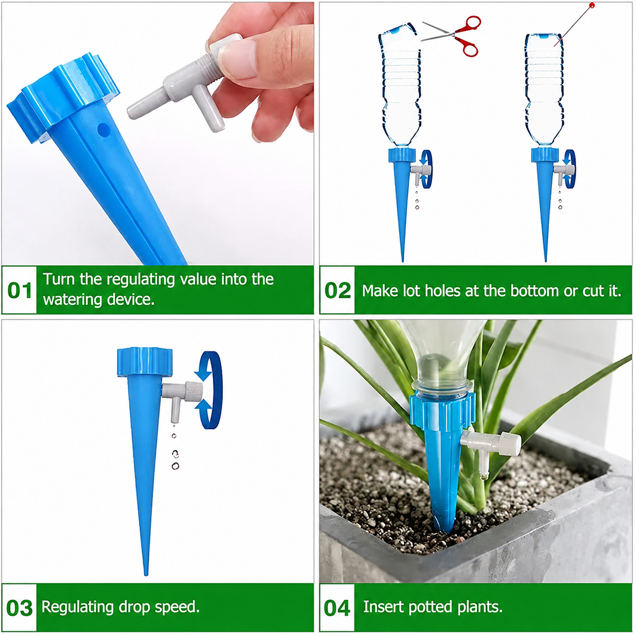 Self Watering Spikes for Plants (Pack of 10)