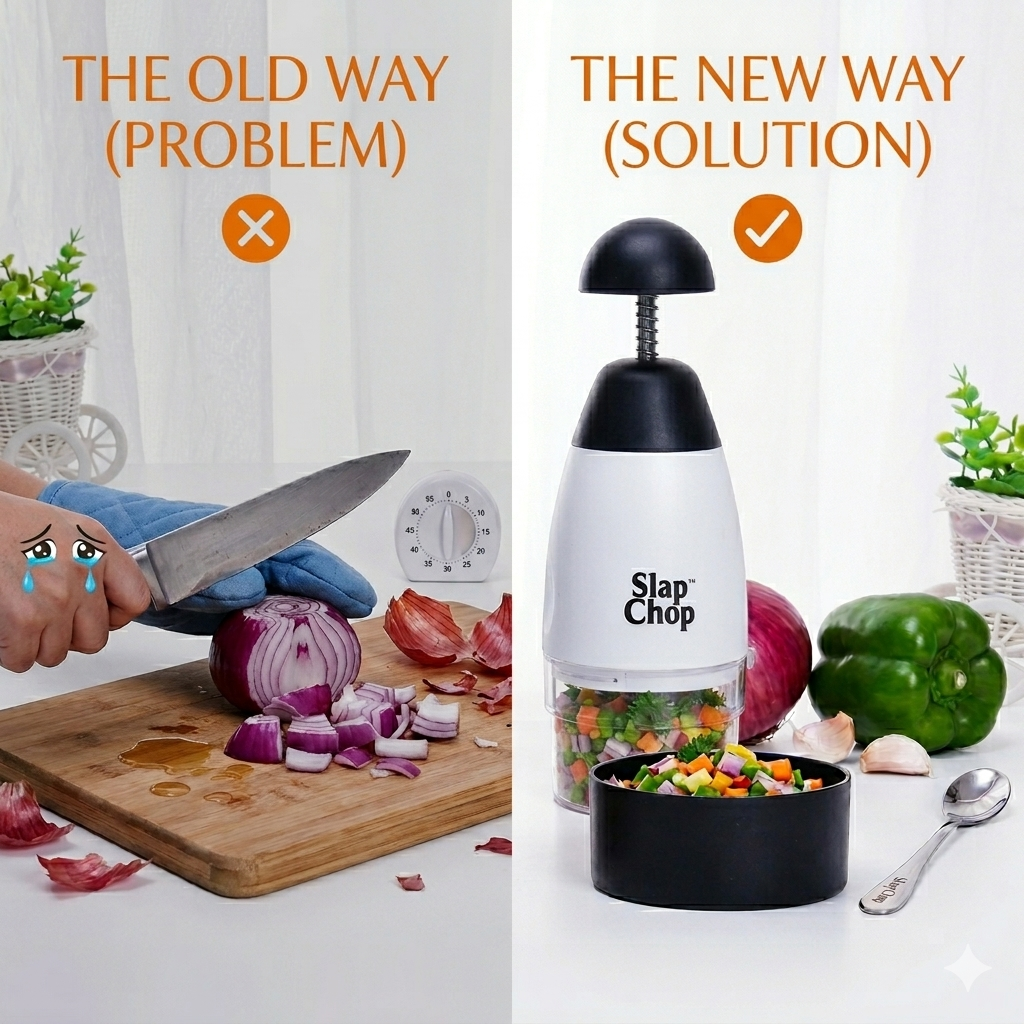 Smart HandPress Garlic & Vegetable Chopper
